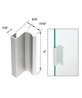 Six Inch Satin Anodized Aluminum Finger Pull With Seven Sixteenth Inch Lip For Sliding Glass And Panel Doors