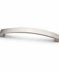 Single handle from 20 Pack Curved Arch Cabinet Pulls Zinc Handles With Brushed Nickel Finish 6.3 Inch Center To Center Mounting 6.7 Inch Overall Length