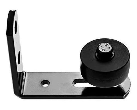 Barn Door Floor Guide Stay Roller Black Wall Mount For Sliding Door With Nylon Roller Wheel And Low Profile Design