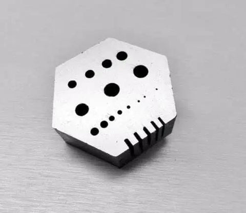 Hexagonal Riveting Anvil Jeweler Bench Block For Drilling And Metal Work, DIYers Friendly Hex Steel Block For Jewelry Making