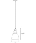 Matrimonio Glass Pendant Light In Brown Driftwood And Dark Weathered Zinc Finish, 9 Inch Diameter, 14 Inch Height, E26 Socket