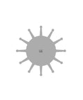 Neoprene Impeller Replacement For Marine Pumps Drive Type 7, 12-Blade, 3-3/4 Diameter, top view silhouette