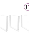 Set Of 3 Adjustable Dining Table Legs In Powder Coated Steel For Built To Last Durable Modern Support In Home And Office Tables Height Adjustable From 72 To 73.3 Cm And 100 Cm Long Heavy Duty Stability With Easy Installation shown with screws