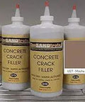 Top Rated Stained Concrete Crack Filler For Driveway Patio Pool Deck Walkway Restoration Water Activated Heavy Duty Patch Mix In Mocha Brown Shade bottles on display.
