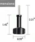 Front view of 316 Stainless Steel Thumbscrew for GoPro Hero 5 through 11 and Insta360 One R X3 X2 with dimensions labeled