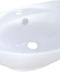 Fauceture Harmon White Vitreous China Vessel Bathroom Sink With High Chemical And Thermal Shock Resistance, side view