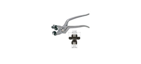 Glass Running Pliers For Glazing, Lightweight Aluminum Pliers With Plastic Jaw, 8-1/2 inch length, durable tool for glass work
