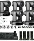 Built Different Five Pack Of 4K PtZ Cameras Featuring Smooth 30X Optical Zoom And Intelligent Auto Tracking Plus A Heavy Duty Joystick Controller For Knockout Broadcasts