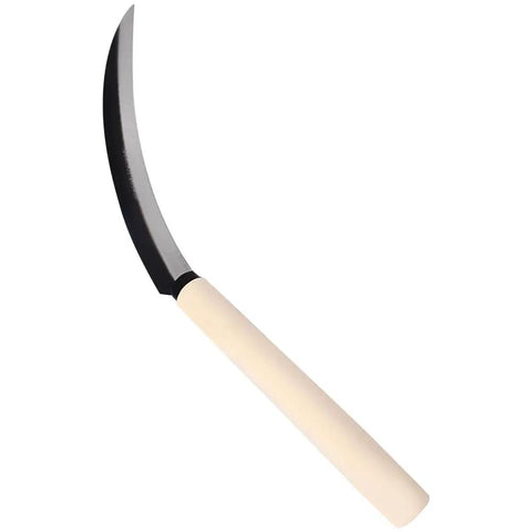 6.5 Inch Blade Harvest Knife Sickle For Berry Lavender Veggies Weeding Lawn Landscape Wood Handle Lightweight Rugged Garden Tool For Harvesting And Edging