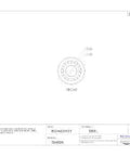 Technical drawing of Single Cone Tapered Roller Bearing Cone HM807035 built for radial and axial load, showing front view dimensions.