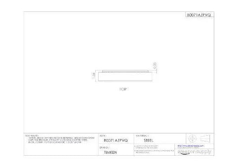 Technical drawing of 48320 Tapered Roller Bearing Single Cup Standard Tolerance Straight Outside Diameter 7.5 Inch and 1.3125 Inch Width
