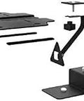 Wall Mount For Camera That’s Built Tough, Easy Install Surveillance Bracket components in black, disassembled view for indoor and outdoor use.