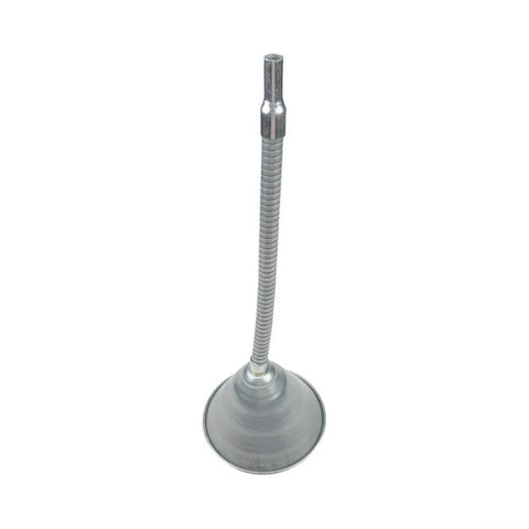 Heavy Duty Coolant Funnel Set With Fine Mesh Strainer Filter Screen For Radiator Oil Fill Flexible Spout Design Prevents Debris In Diesel Gas Engine 46 Cm Long Pouring Tool Easy Use, featuring a metallic flexible neck.