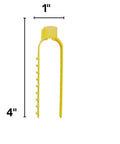Side view of yellow 4" x 1" Three Pack Universal Cord Clamp Extension Cord Safety Connector Cover And Outdoor Cord Holder.