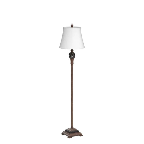 Vintage Floor Lamp With Rotary On Off Switch For Easy One Hand Use Tall Farmhouse Style Standing Lamp For Living Room