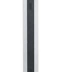 Side view of Heavy Duty 43 Inch Dual Sided Touchscreen Kiosk with antennas and connection ports for retail environments.