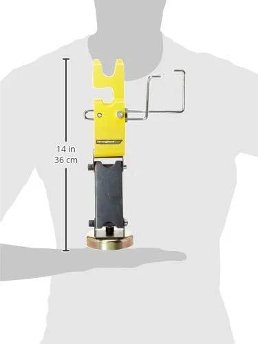 Strong Hand Tools MRT200 Ready Rest magnetic TIG torch holder with cable hanger, yellow/black, adjustable height