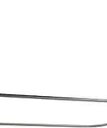 Brushed Nickel Rectangular Shower Rod 44.5 Inch By 25.25 Inch With Ceiling Support Three Quarter Inch Tube No Fuss Easy Install