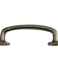 Riverstone 3 Inch Cabinet Pull in Antique Copper Durable Solid Metal Handle with Classic Distressed Finish front view