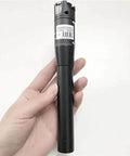 Hand holding 50mW VFL Fiber Optic Visual Fault Locator Pen For Long Range Testing Up To 26km Go To Gear For Routers Switches And Cables