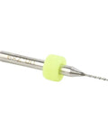 Single drill from Carbide PCB Drill Bit Kit 10Pcs Pro Grade for mini circuit boards CNC milling with large spiral grooves.