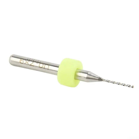 Single drill from Carbide PCB Drill Bit Kit 10Pcs Pro Grade for mini circuit boards CNC milling with large spiral grooves.