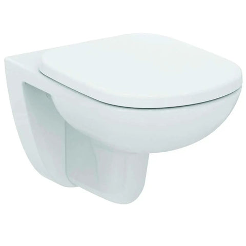 Fresh White Toilet Seat And Cover With Top Fix Chrome Hinges For Tempo And Kheops Models Duraplast Build side view