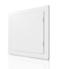 Heavy Duty Drywall Access Panel 12 By 12 Inch - Slick White Wall Hole Cover with flush fit for plumbing access.