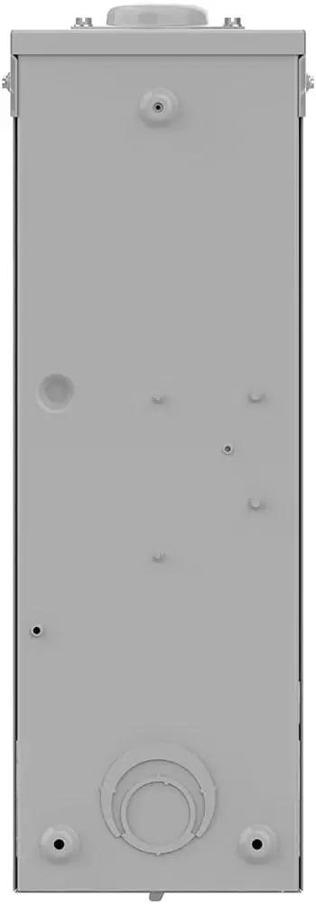 Gray Outdoor Circuit Breaker Enclosure For QO 70 To 200 Amp Weatherproof Electrical Box back view