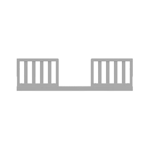 Toddler Safety Guardrail Kit With Slats To Transform Crib Into Toddler Bed Pebble Gray guardrails for safe sleeping.