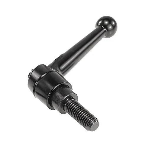 Adjustable Handle In Die Cast Zinc And Steel With 1/2-13 External Thread Classic Ball Style Inch Size Black Satin Powder Coated Finish