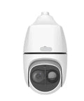 Top Tier 4MP Thermal PTZ Dome Camera Featuring Slick 38X Optical Zoom And Badass 150M Ir Range For Pro Surveillance Setups front view of security camera