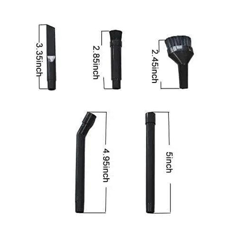 All In One Micro Cleaning Kit For Vacuums, Handy Micro Vacuum Attachment Set With Keyboard Crevice Brush, Mini Nozzle, and Brush Attachments