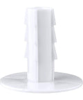 Skywalker single feed-through cable bushing, white plastic with round base.