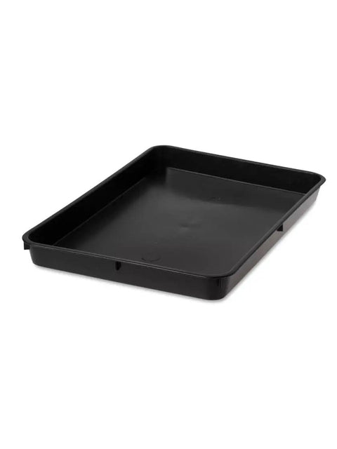 Leakproof Durable Plastic Plant Tray For Indoor And Outdoor Use, 22.63 x 15.5 x 2 Inch Black Tray