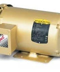 Front view of 2 HP General Purpose TEFC Electric Motor, 3-Phase 208-230/460V, 3490 RPM, 56 Frame, with foot and flange mount.