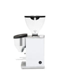 Top Shelf Espresso Grinder Equipped With 50 Millimeter Flat Burrs To Seamlessly Dial In Your Extraction Programmable Dosing, side view.