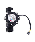 1 Inch G1 Water Flow Sensor Switch for Water Flow Meter Hall Effect, high precision, DN25 size with visible connectors and wiring