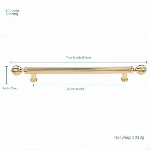 Heavy Lifter Crystal Cabinet Handles Set Of Two Dang Sturdy Zinc Alloy Gold Drawer Pulls And Knobs Wardrobe Furniture Hardware Sweet Shine Modern Home Upgrades Clean Vibe, 280mm long pull with gold finish.
