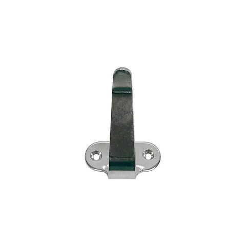 Rock Solid T316 Stainless Steel Side Mount Lashing Hook 2 Inch Heavy Duty Tie Down Anchor front view for marine gear securing.