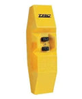 Foolproof Plug And Play GFCI Inline Adapters 20 Amp 120 Volt Electrical Safety Device With Manual Test Reset Buttons For Power Tools And Outdoor Gear 3 Pack yellow heavy-duty GFCI adapter with test buttons.