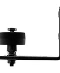 Barn Door Floor Guide Stay Roller Black Wall Mount For Sliding Door With Nylon Roller Wheel And Low Profile Design Durable Wall Mount