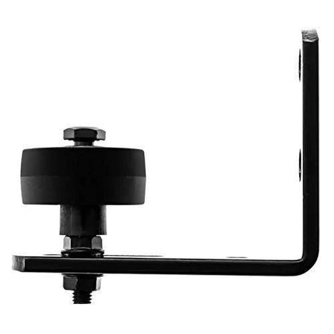 Barn Door Floor Guide Stay Roller Black Wall Mount For Sliding Door With Nylon Roller Wheel And Low Profile Design Durable Wall Mount
