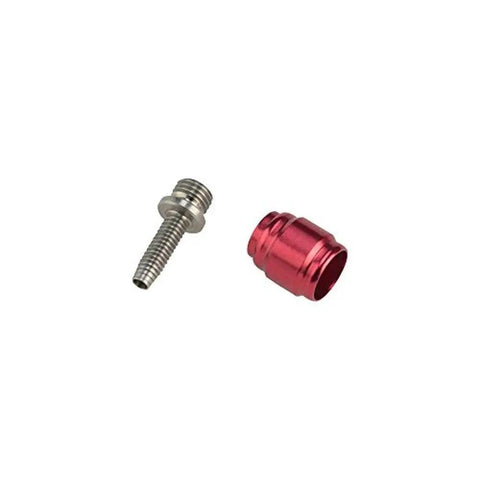 Stealthamajig Disc Brake Hose Fitting Kit For One Brake, showcasing stainless and red components, corrosion resistant.