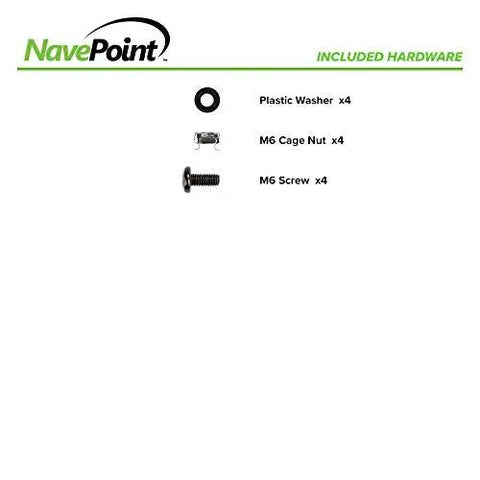 Installation hardware for 1U Rack Mount Cable Management Panel With Brush Slot For Clean Cable Entry For 19 Inch Racks Or Cabinets