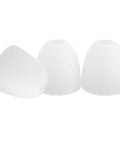 Frosted Glass Bell Shade 3 Pack Replacement Globe For Chandelier Wall Sconce And Pendant Lights With 1 5 8 Inch Fitter Soft Ambient Glow