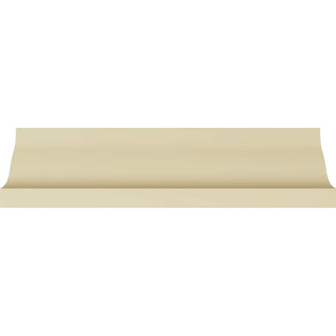 Devon Crown Molding, Lightweight Solid Urethane, Factory Primed For Quick Easy Install, 4.5 In High, 3.25 In Projection, 5.5 In Face