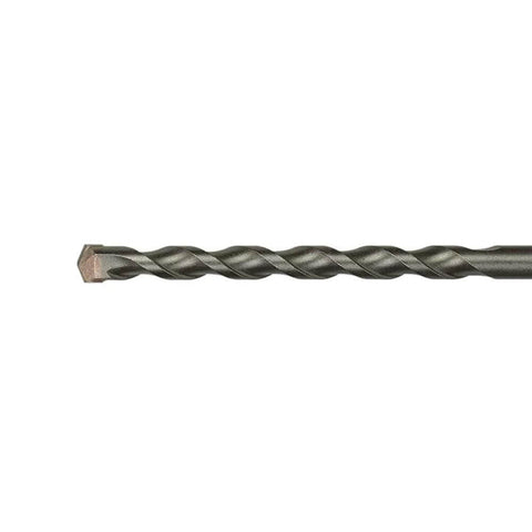 Side view of carbide-tipped SDS Plus masonry drill bit, 3/16 in x 6 in for concrete and brick