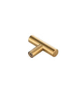 Brass Finish Zinc Alloy T Bar Drawer Pulls 10 Pack For Cabinets And Doors Rust Resistant With Smooth Edges Easy Install No Sweat