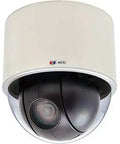 Dope 4MP PTZ Security Camera With 33x Optical Zoom And Top Shelf Day Night Vision Featuring Vandal Resistant Metal Housing For Lit Two Way Audio Indoor Surveillance Setup, white housing, black lens.